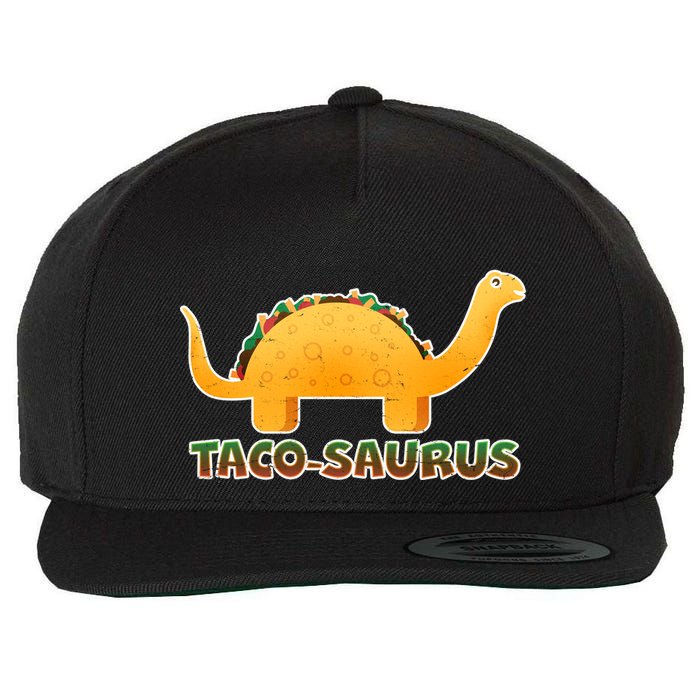 Taco-Saurus Wool Snapback Cap