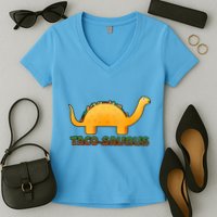 Taco-Saurus Women's V-Neck T-Shirt