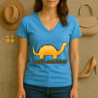 Taco-Saurus Women's V-Neck T-Shirt