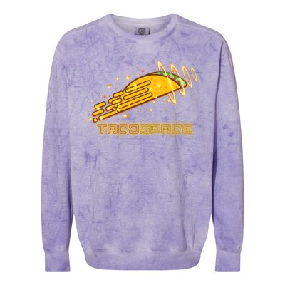 Taco Space  Colorblast Crewneck Sweatshirt