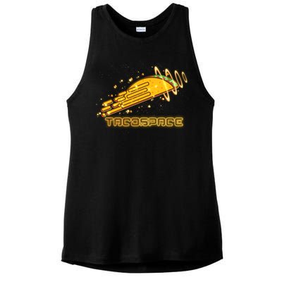 Taco Space  Ladies PosiCharge Tri-Blend Wicking Tank