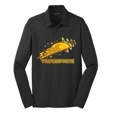 Taco Space  Silk Touch Performance Long Sleeve Polo