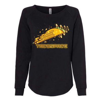 Taco Space  Womens California Wash Sweatshirt