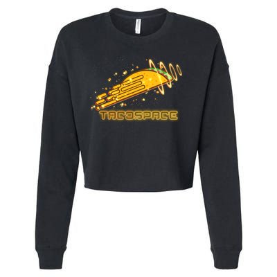 Taco Space  Cropped Pullover Crew