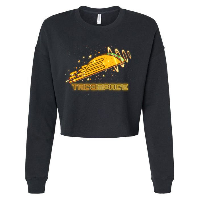 Taco Space  Cropped Pullover Crew