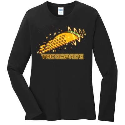 Taco Space  Ladies Long Sleeve Shirt