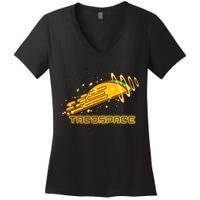Taco Space  Women's V-Neck T-Shirt