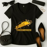 Taco Space  Women's V-Neck T-Shirt