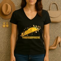 Taco Space  Women's V-Neck T-Shirt