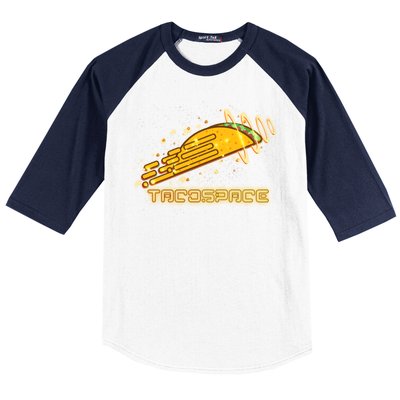 Taco Space  Baseball Sleeve Shirt