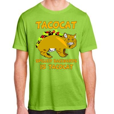 Tacocat Spelled Backwards Funny Cat Adult ChromaSoft Performance T-Shirt