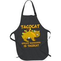 Tacocat Spelled Backwards Funny Cat Apron