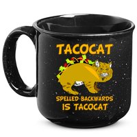 Tacocat Spelled Backwards Funny Cat 15oz Campfire Ceramic Mug