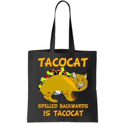 Tacocat Spelled Backwards Funny Cat Bag