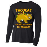 Tacocat Spelled Backwards Funny Cat Cooling Performance Long Sleeve Crew