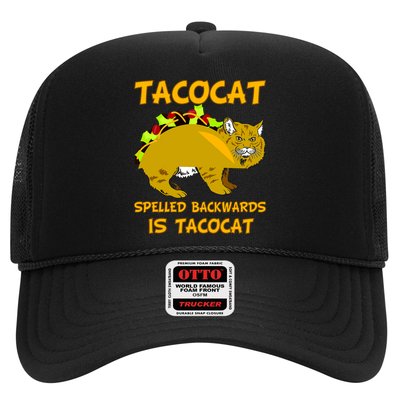 Tacocat Spelled Backwards Funny Cat Trucker Hat