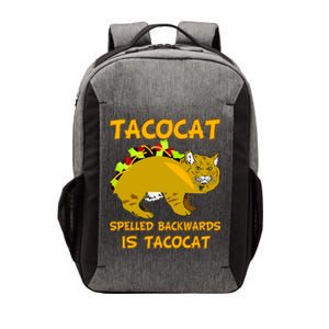 Tacocat Spelled Backwards Funny Cat Vector Backpack