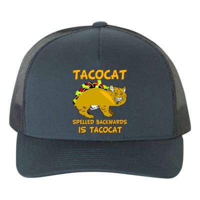 Tacocat Spelled Backwards Funny Cat Yupoong Adult 5-Panel Trucker Hat