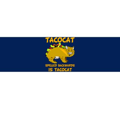 Tacocat Spelled Backwards Funny Cat Bumper Sticker