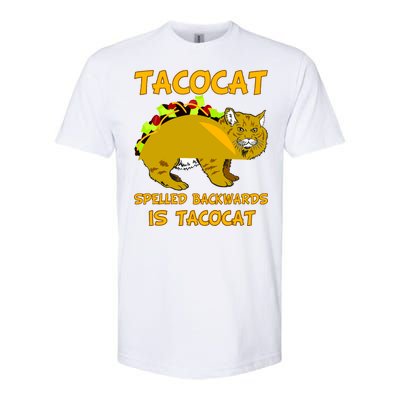 Tacocat Spelled Backwards Funny Cat Softstyle CVC T-Shirt