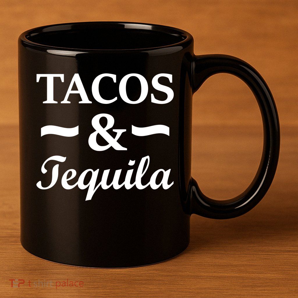 Tacos & Tequila 11oz C Handle Ceramic Mug