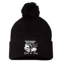 Tacos & Tequila Kind Of Day Pom Pom 12in Knit Beanie