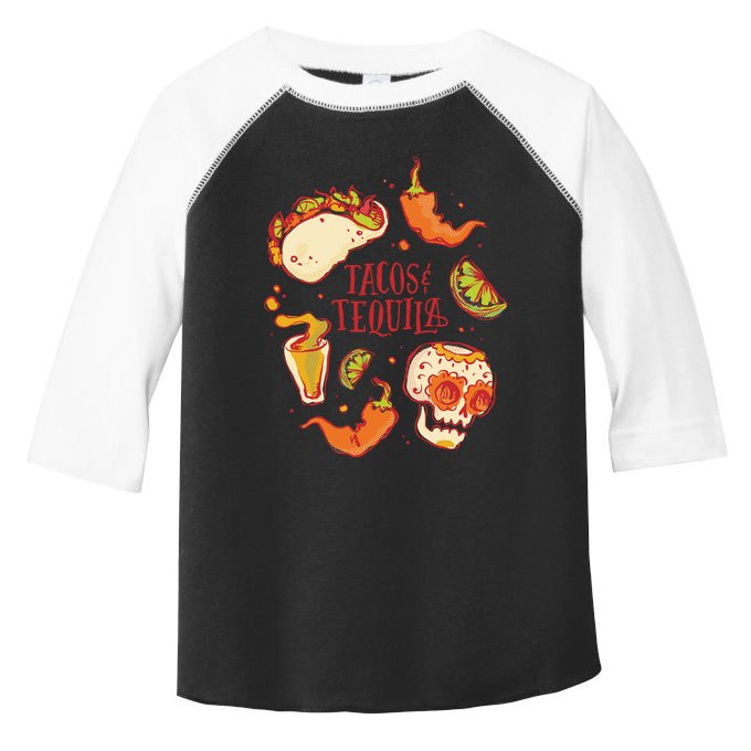 Tacos & Tequila Mexican Toddler Fine Jersey T-Shirt