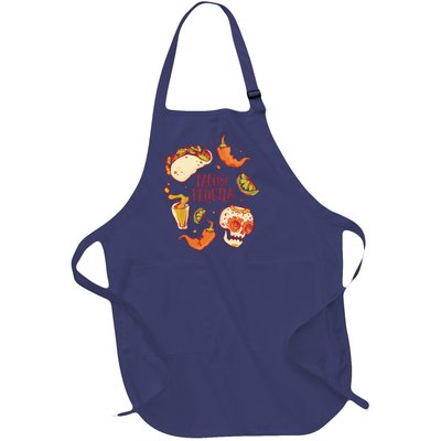 Tacos & Tequila Mexican Full-Length Apron With Pockets