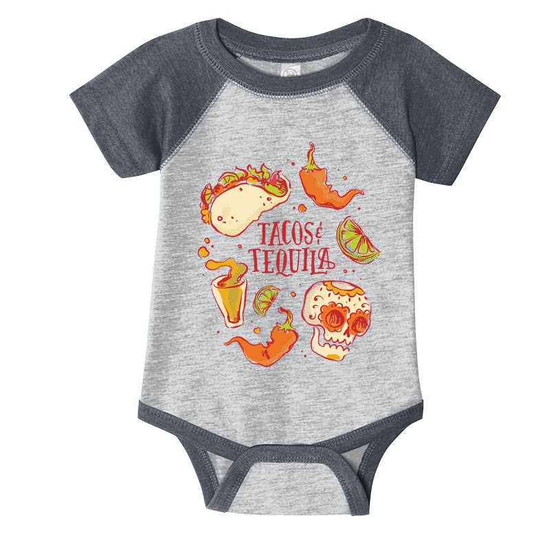 Tacos & Tequila Mexican Infant Baby Jersey Bodysuit