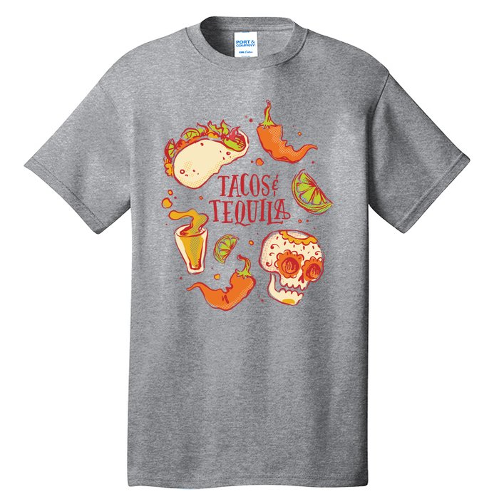 Tacos & Tequila Mexican Tall T-Shirt