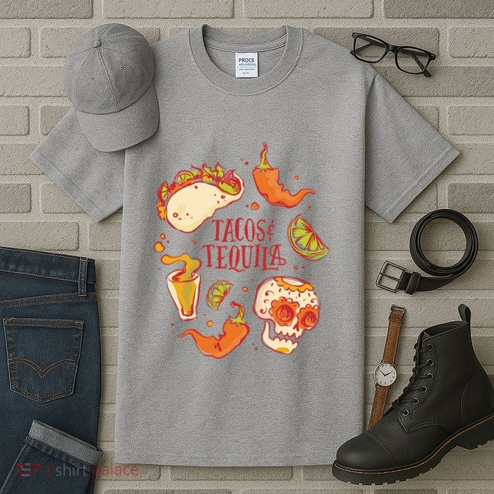 Tacos & Tequila Mexican Tall T-Shirt