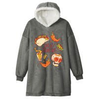 Tacos & Tequila Mexican Hooded Wearable Blanket