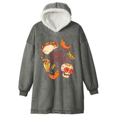 Tacos & Tequila Mexican Hooded Wearable Blanket