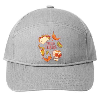 Tacos & Tequila Mexican 7-Panel Snapback Hat