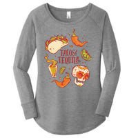 Tacos & Tequila Mexican Women's Perfect Tri Tunic Long Sleeve Shirt