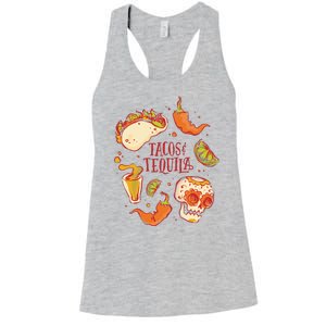 Tacos & Tequila Mexican Women's Racerback Tank