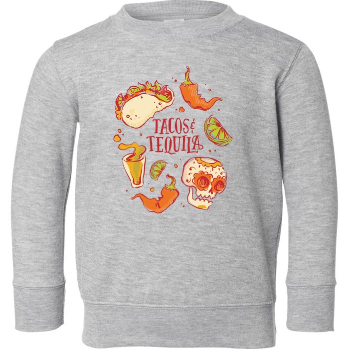 Tacos & Tequila Mexican Toddler Sweatshirt