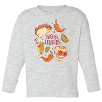 Tacos & Tequila Mexican Toddler Long Sleeve Shirt