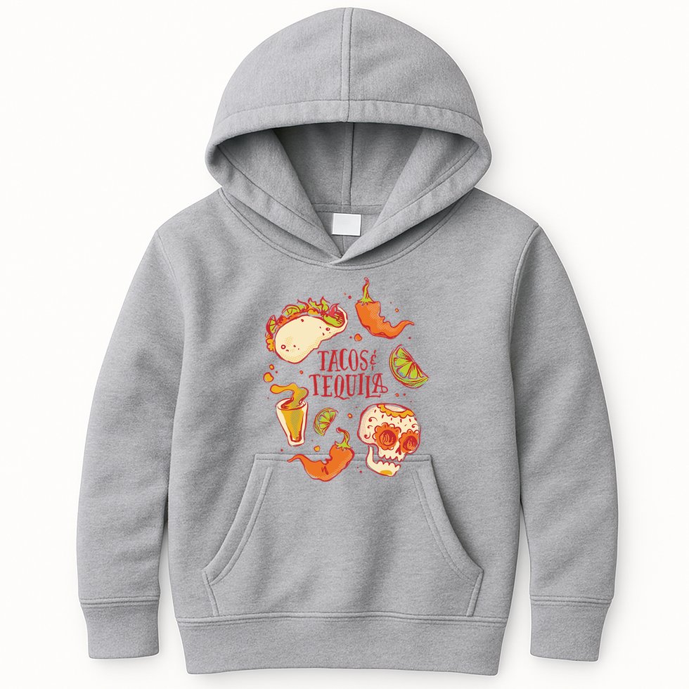Tacos & Tequila Mexican Kids Hoodie