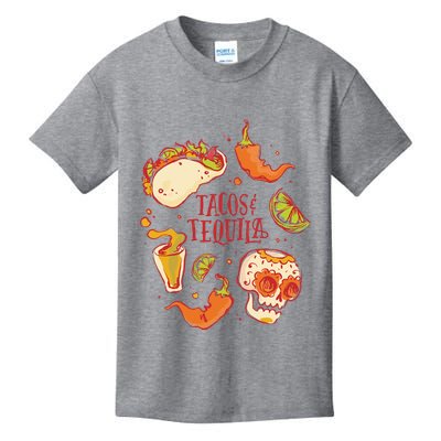 Tacos & Tequila Mexican Kids T-Shirt