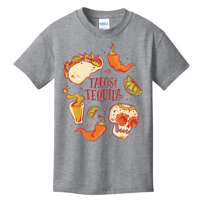 Tacos & Tequila Mexican Kids T-Shirt