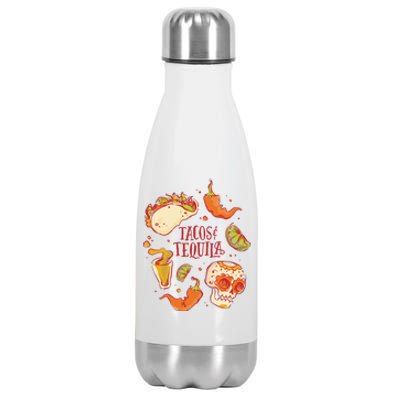 Tacos & Tequila Mexican Stainless Steel Insulated Water Bottle