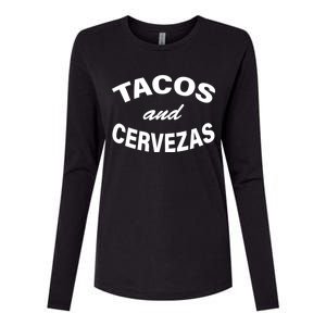 Tacos And Cervezas Womens Cotton Relaxed Long Sleeve T-Shirt