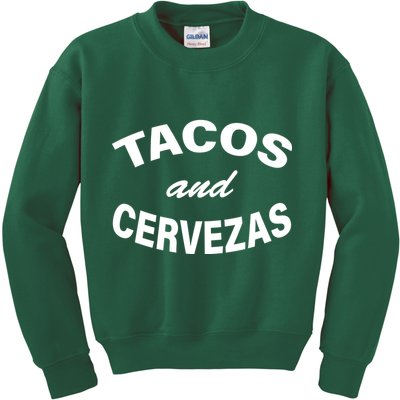 Tacos And Cervezas Kids Sweatshirt