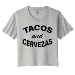 Tacos And Cervezas Women's Crop Top Tee