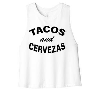 Tacos And Cervezas Women's Racerback Cropped Tank