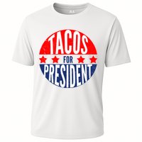 Tacos For President Cooling Performance Crew T-Shirt