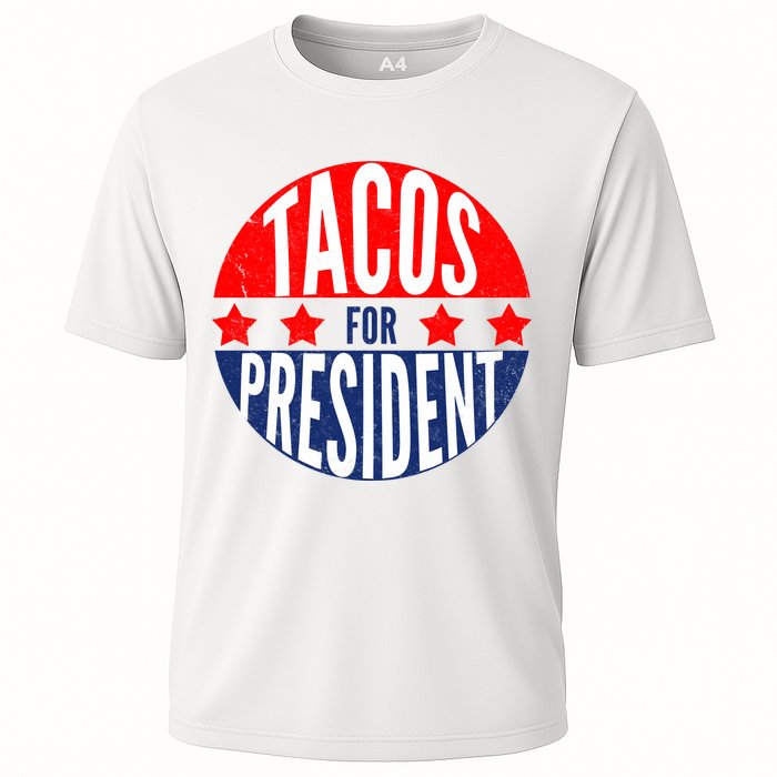 Tacos For President Cooling Performance Crew T-Shirt