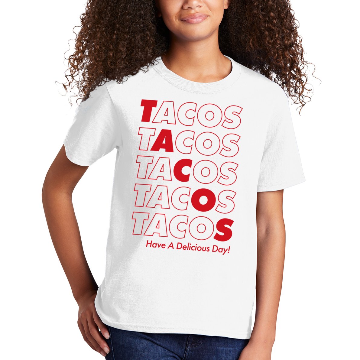 Tacos Tacos Tacos Have A Nice Day Kids T-Shirt