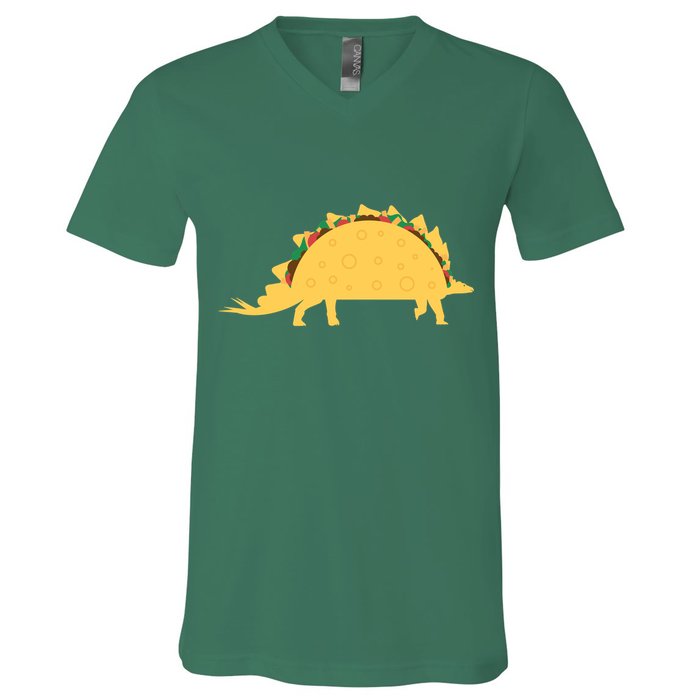Tacosarus V-Neck T-Shirt